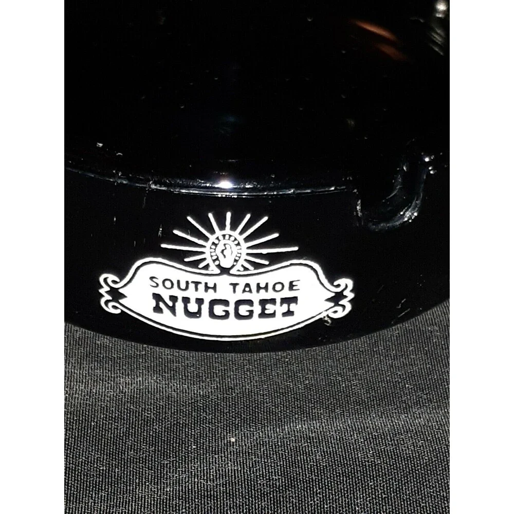 tahoe cigarettes Accents | South Tahoe Nugget Casino Vintage Souvenir Black Glass Cigarette  Ashtray